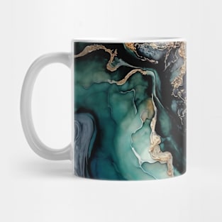 Salty Waters - Abstract Alcohol Ink Resin Art Mug